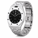 Premium Stainless steel Silver Watch Strap & Case for Swatch Royal Pop