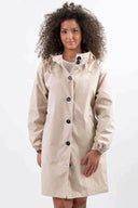 Women's Hooded Rain Jacket | Water-Repellent Oversized