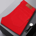 Swobodne dżinsy dla mężczyzn | Pięć toreb i zamek błyskawiczny