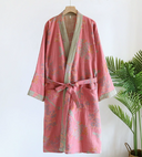 Kimono-stijl badjas voor dames | Bloemenprint