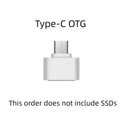 Externe ssd harde schijf met USB Type C