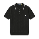Heren Ralph Lauren Kabelgebreid Polo Shirt met Klassieke Pasvorm