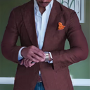 Męski blezer z odwróceniem | Zamknięcie przycisków i torby