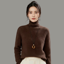 Hoge Hals Cashmere Koltrui Dames | Lange Mouwen