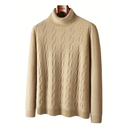 Hoge Hals Cashmere Trui Heren | Lange Mouwen