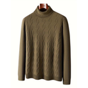 Hoge Hals Cashmere Trui Heren | Lange Mouwen