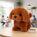 Interactieve Robot Hondenspeelgoed met Realistisch Lopend Pluche Puppy Ontwerp