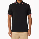 Mesh-poloshirt met Custom Slim Fit