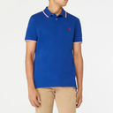 Mesh-poloshirt met Custom Slim Fit