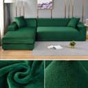 Modern Velvet Corner Sofa Cover for Chaise Longue & Furniture Protection