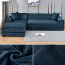 Modern Velvet Corner Sofa Cover for Chaise Longue & Furniture Protection
