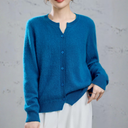 Open Voorzijde Cashmere Vest Dames | Lange Mouwen