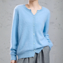 Open Voorzijde Cashmere Vest Dames | Lange Mouwen