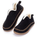 Pantoffels voor Ouderen | Fleece V-Hals Non-Slip Zool