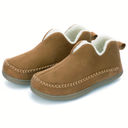 Pantoffels voor Ouderen | Fleece V-Hals Non-Slip Zool