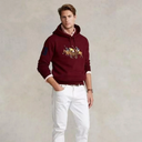 Polo Ralph Lauren Heren Big & Tall Triple-Pony Fleece Trui met Capuchon