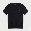Polo Ralph Lauren Men's Cable Knit Cotton Polo Shirt