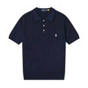Polo Ralph Lauren Kabelgebreid Polo Shirt met Korte Mouw