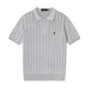 Polo Ralph Lauren Kabelgebreid Polo Shirt met Korte Mouw