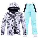 Women's ski jacket | Winter snowsuit with hood