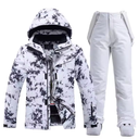 Women's ski jacket | Winter snowsuit with hood