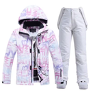 Women's ski jacket | Windproof snowsuit with pants