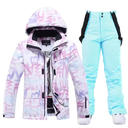 Women's ski jacket | Windproof snowsuit with pants
