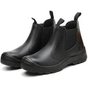 Men's slip-on safety boots with steel toe cap | Elastic side panels
