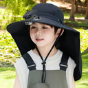 Adjustable Kids' Sun Hat with Fan for Outdoor Summer Activities