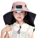 Adjustable Kids' Sun Hat with Fan for Outdoor Summer Activities