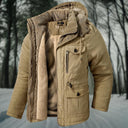 Men's hooded winter jacket | Multiple pockets