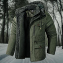 Men's hooded winter jacket | Multiple pockets