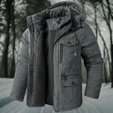 Men's hooded winter jacket | Multiple pockets