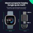 2-in-1 CarPlay Dongle voor Auto | Draadloze Adapter