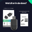 2-in-1 CarPlay Dongle voor Auto | Draadloze Adapter