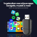 2-in-1 CarPlay Dongle voor Auto | Draadloze Adapter