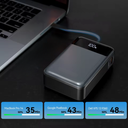 20000mAh Powerbank - VoltPower - 65W PD Snelladen - Type-C Kabel Ingebouwd