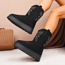 Cowboylaarzen voor Dames | Rubberen Zool en Ronde Hak