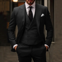 3-delig Herenspak met Blazer, Vest en Broek