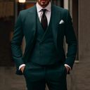 3-delig Herenspak met Blazer, Vest en Broek