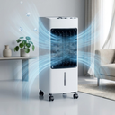 Portable evaporative air cooler with 4 liter water tank and remote control