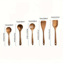 5-delige houten keukengerei set - WoodCraft - Duurzame kookgerei - Keukengerei