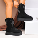 Cowboylaarzen voor Dames | Rubberen Zool en Ronde Hak