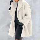 Lange winterjas voor Dames | Warm met Knopen