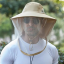Breathable Sun Hat with Wide Brim and Mosquito Protection for Outdoor Activities