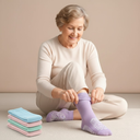 Anti-Slip Socks for Elderly | Breathable, Wide Toe Design