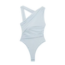 Asymmetrische bodysuit met ruches voor dames