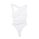 Asymmetrische bodysuit met ruches voor dames