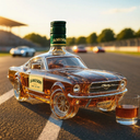 Auto Design Glazen Whiskey Karaf voor Thuisbar & Drankdisplay