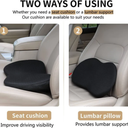 Car Seat Booster Cushion for Shorter Drivers & Comfortable Driving Support